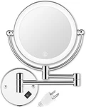 Mounted Lighted Makeup Mirror With Magnification,wall Magnifying. Fixed Price $85.00.