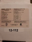 Columbus Electric Ventilation Thermostat CKTD-110. Fixed Price $66.00.