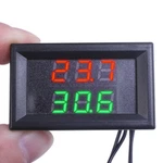 Led Display Thermometer Dc 4-28V Dual Digital Temperature Ntc Gauge Sensor R/g. Fixed Price $7.89.
