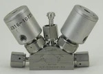 10725 Swagelok Stainless Steel Dual Bellows Flow Valve 6LV-D1V222P-AA. Fixed Price $250.00.