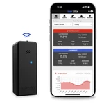 Stick Wifi Temperature & Humidity Sensor 24/7 Monitoring Alerts (black). Fixed Price $139.00.