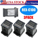 3X AC100-240 Digital Pid Temperature Controller Thermostat REX-C100 Thermocouple. Fixed Price $35.89.