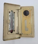 Rare Vintage White-rodgers Thermostat With Working Thermometer & Hinged Cover. Fixed Price $124.00.