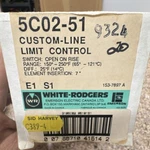 White-rodgers 5C02-51 Limit Control 7" Element Insertion 150-250 F Hvac Metal. Fixed Price $50.00.