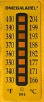 30-PACK Omega Point Irreversible Temp Label (330F-400F / 166C-204C) TL-8-330. Fixed Price $51.77.