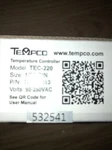 TEC-220 Controller,. Fixed Price $150.00.