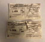 2 Cooper Lighting Halo L-908 Single Circuit Mini Joiner Track Connectors White. Fixed Price $10.99.