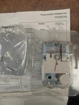 Powers 192-203, Room Thermostat, & Mounting Plate, 049035. Fixed Price $75.00.