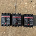 3X Cutler Hammer Eaton FS340040A Amp 480V Pole Circuit Breaker. Fixed Price $375.00.