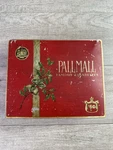 Vintage Pall-mall Famous Cigarettes Steel Box With Christmas Graphics. Fixed Price $23.80.